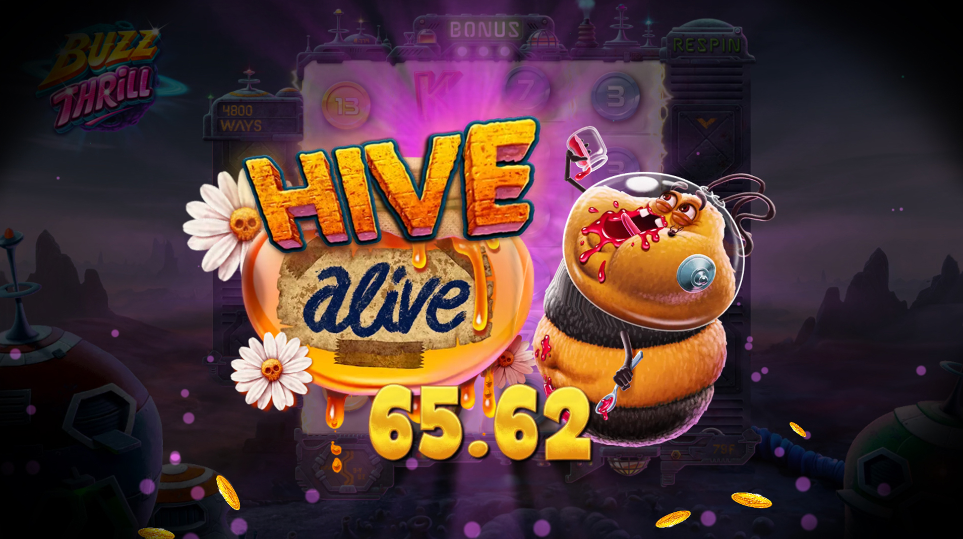 Buzz Thrill Win Count Up - Hive Alive