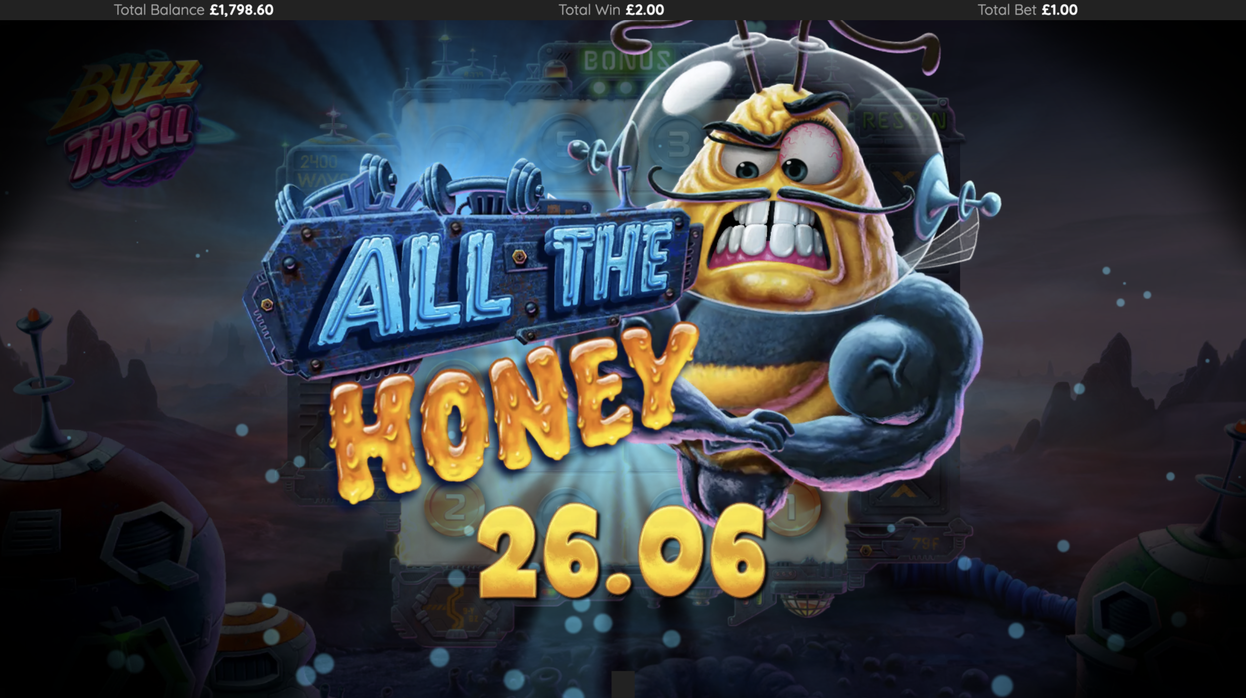 Buzz Thrill Win Count Up - All the Honey